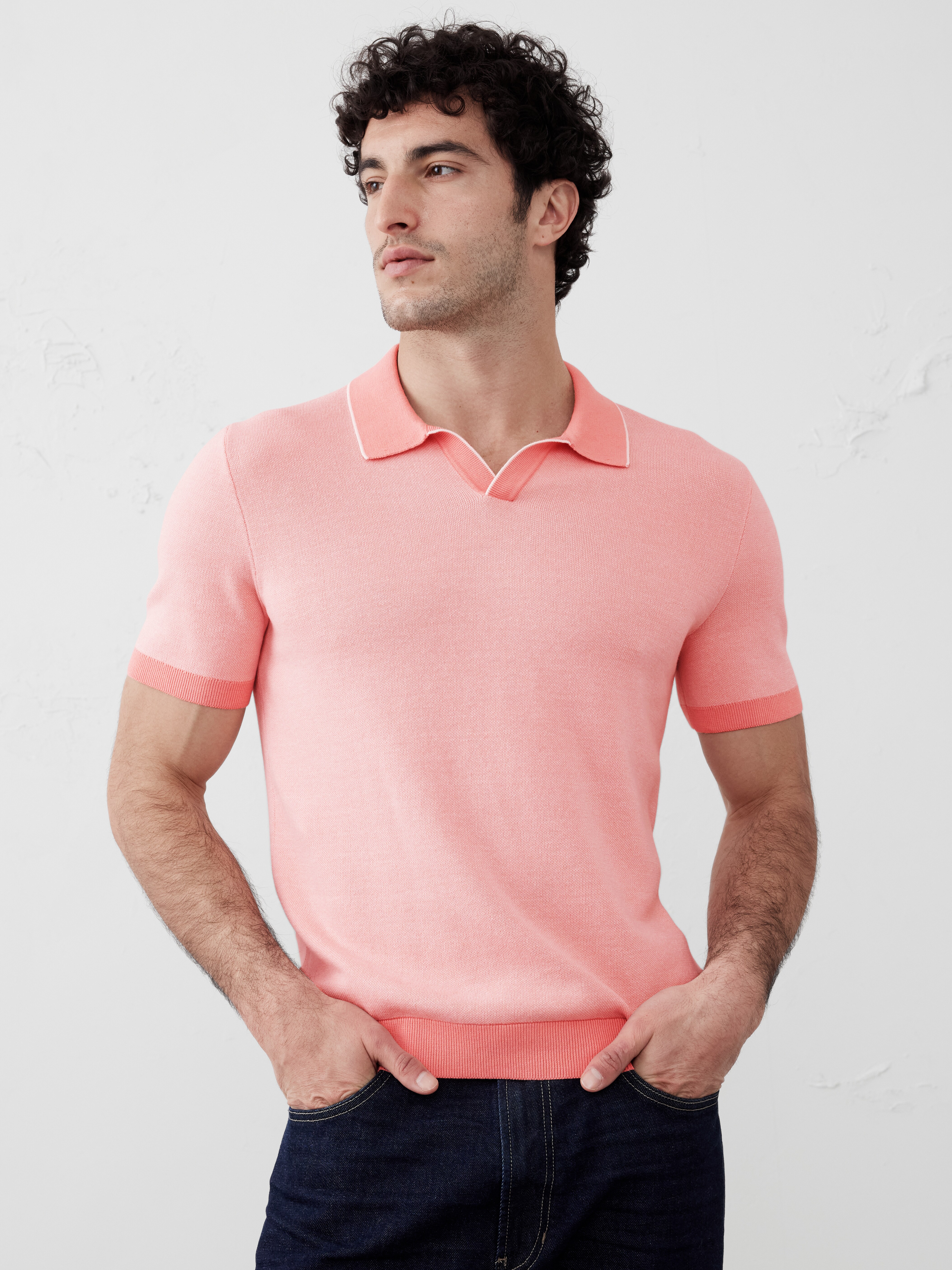 Birdseye Stitch Polo | Banana Republic Factory