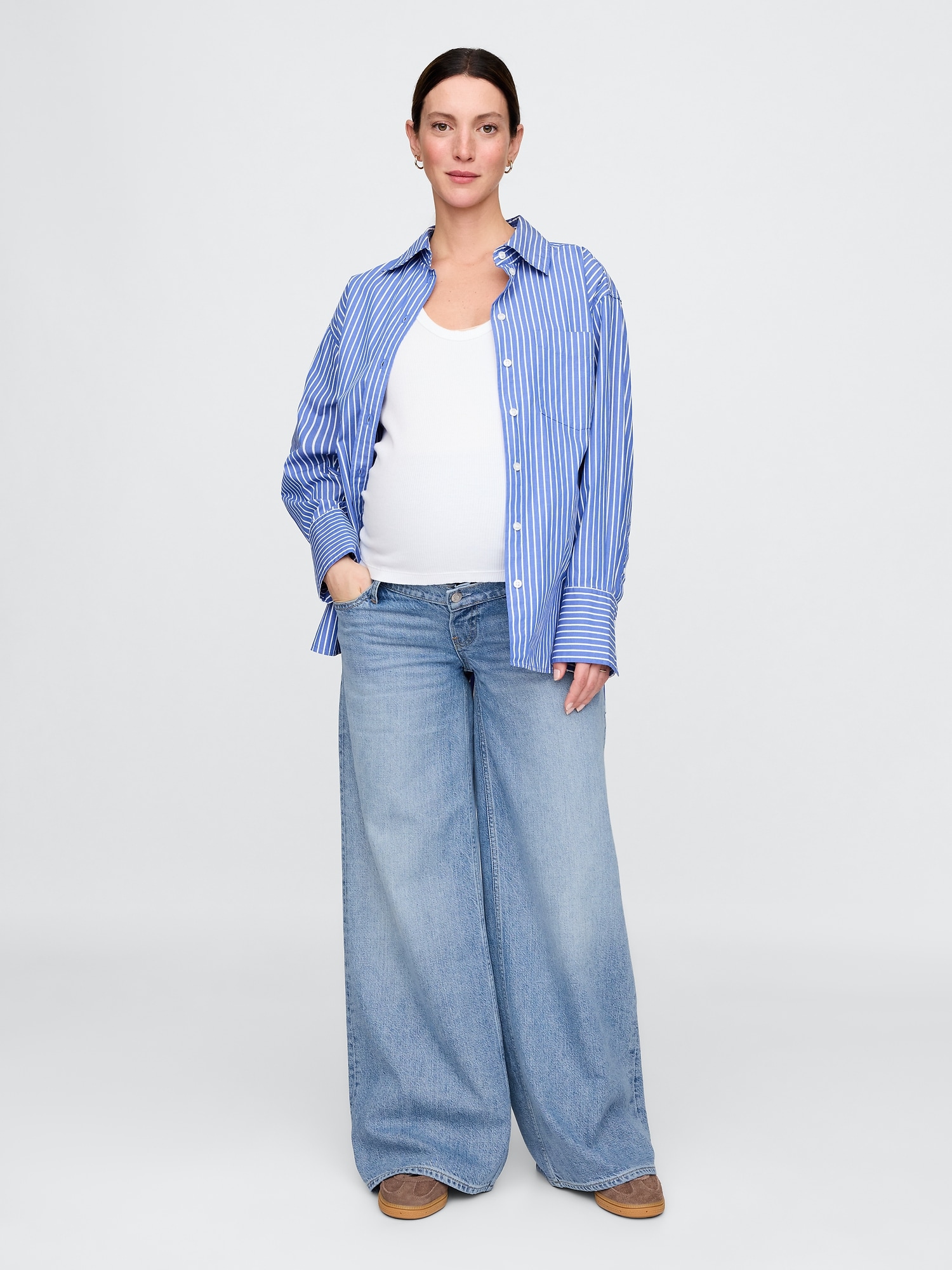 Maternity UltraSoft Full Panel Baggy Jeans