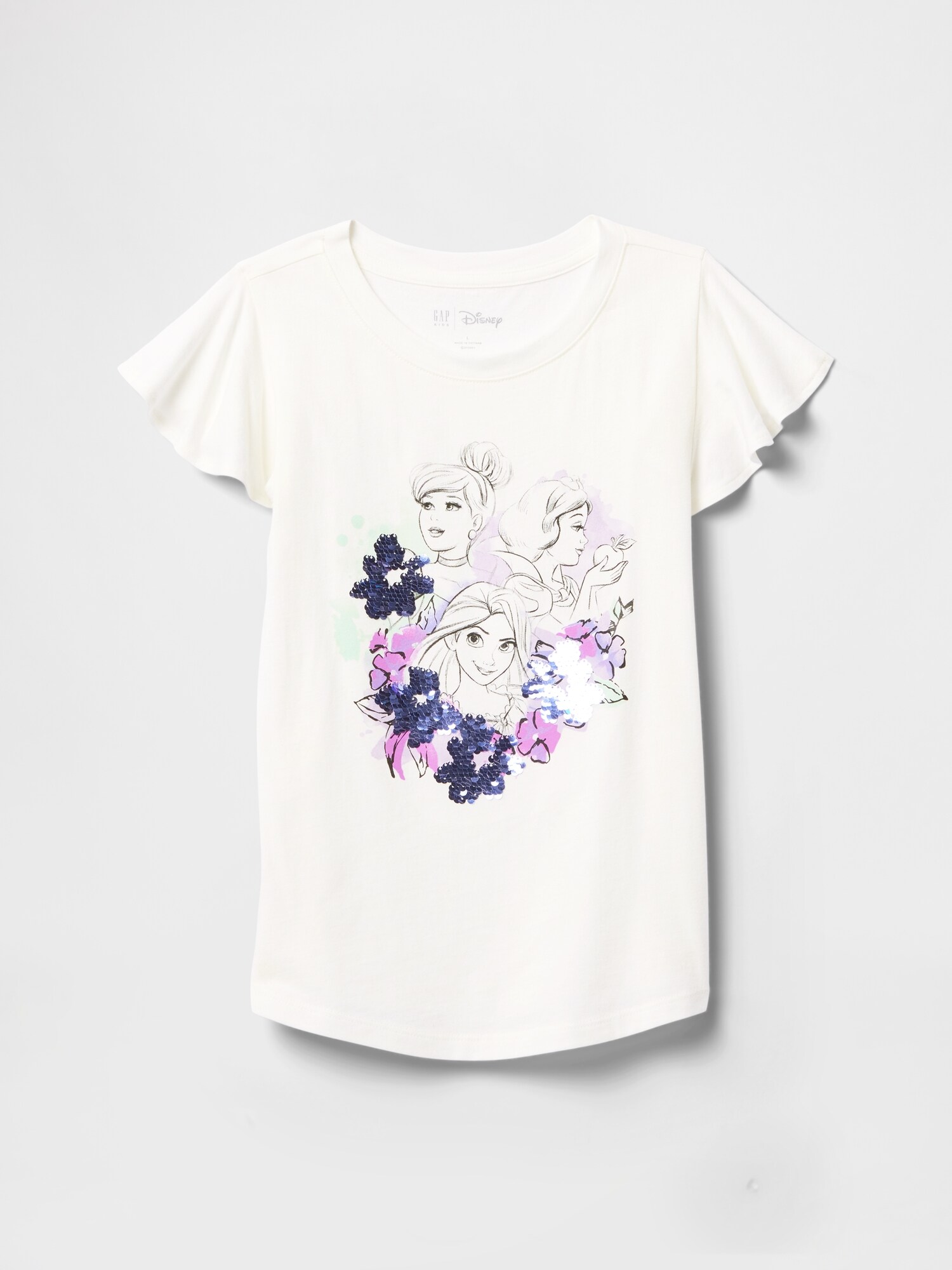 Gap x ディズニー フリッピースパンコール フラッタースリーブ Tシャツ (キッズ)-1