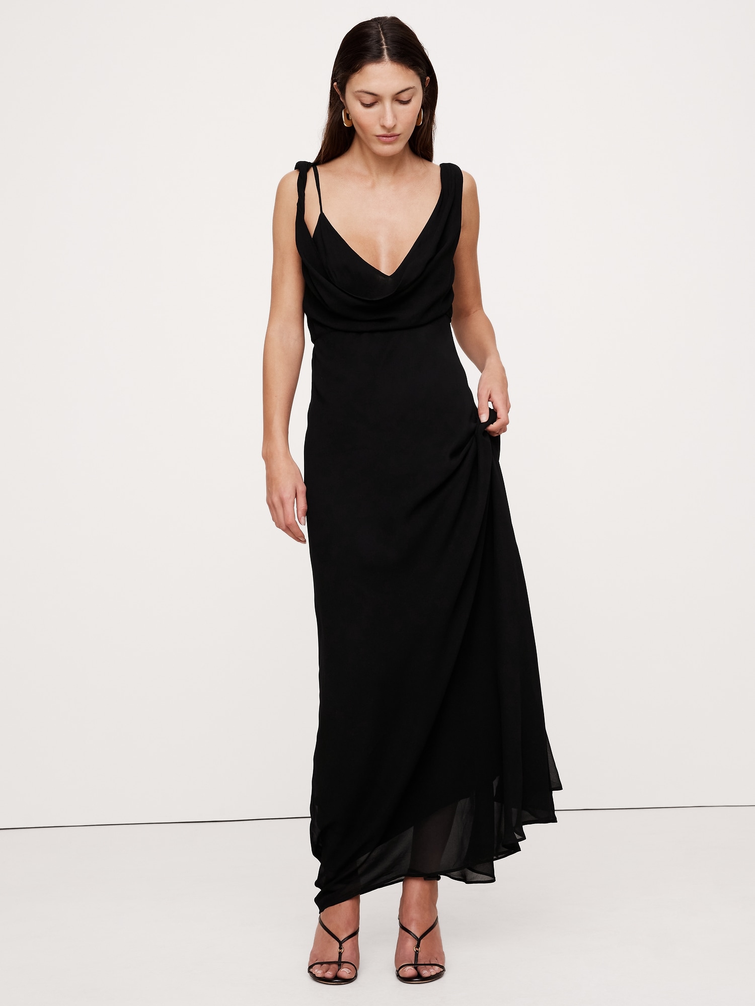 princess polly baby blue dress Hailee Studded Velvet Dress- Black – Rooted Boutique main image 0