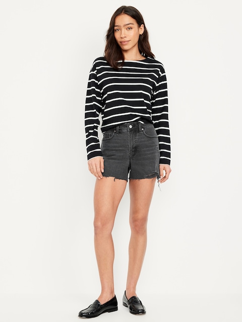 High-Waisted OG Jean Cut-Off Shorts -- 3-inch inseam