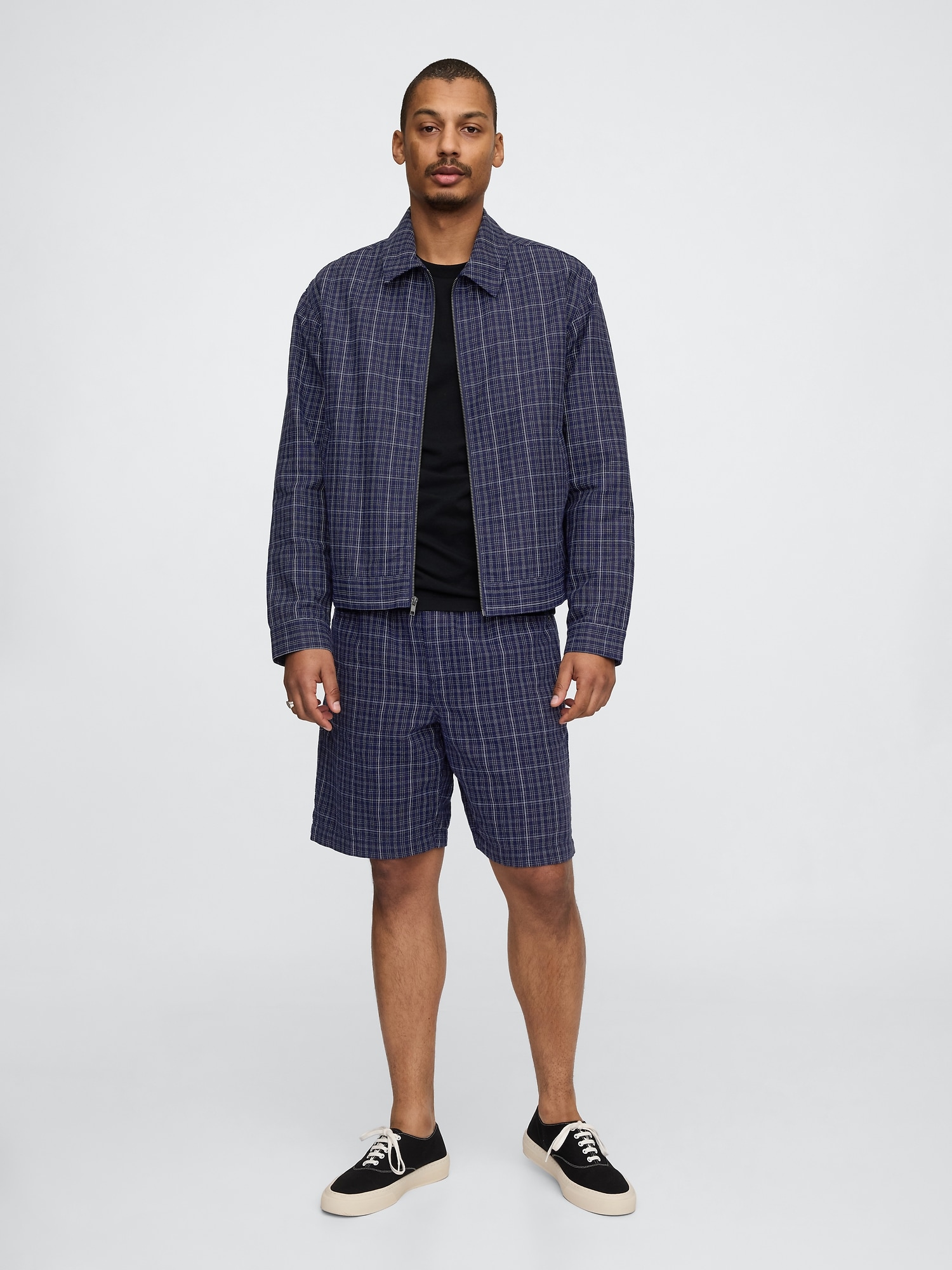 9" Linen-Cotton Easy Shorts