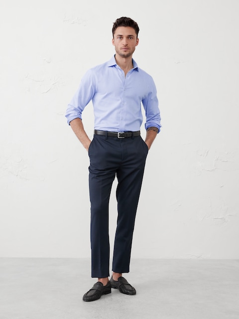 Slim-Fit Dobby Dress Shirt