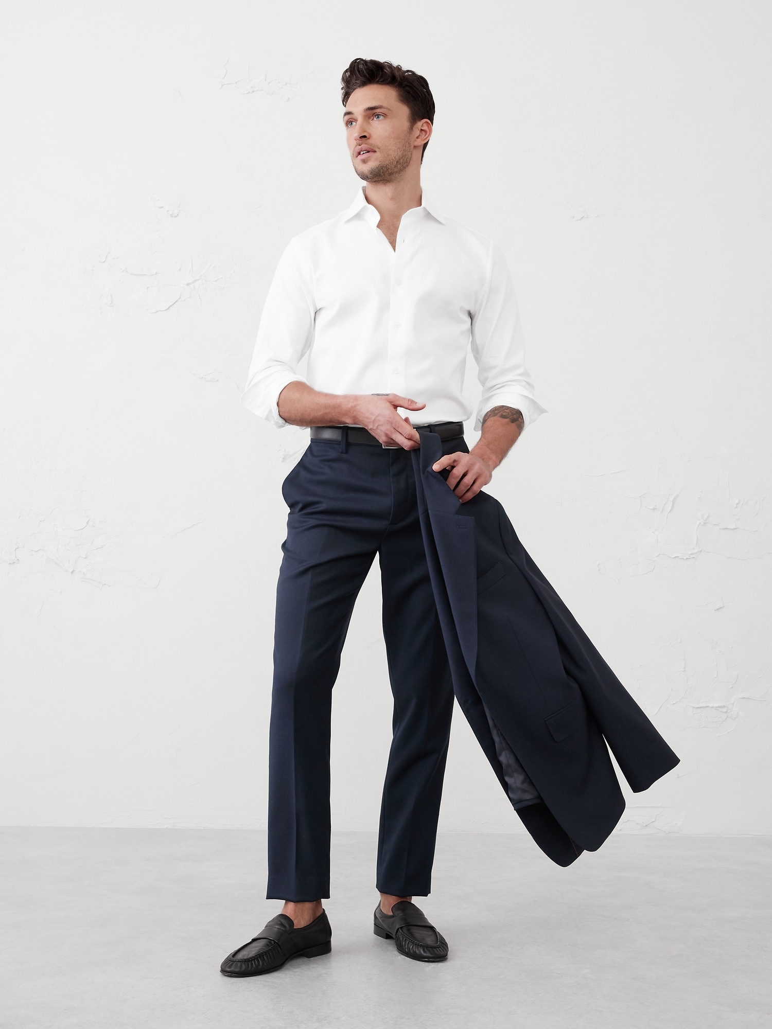 Slim-Fit Dobby Dress Shirt