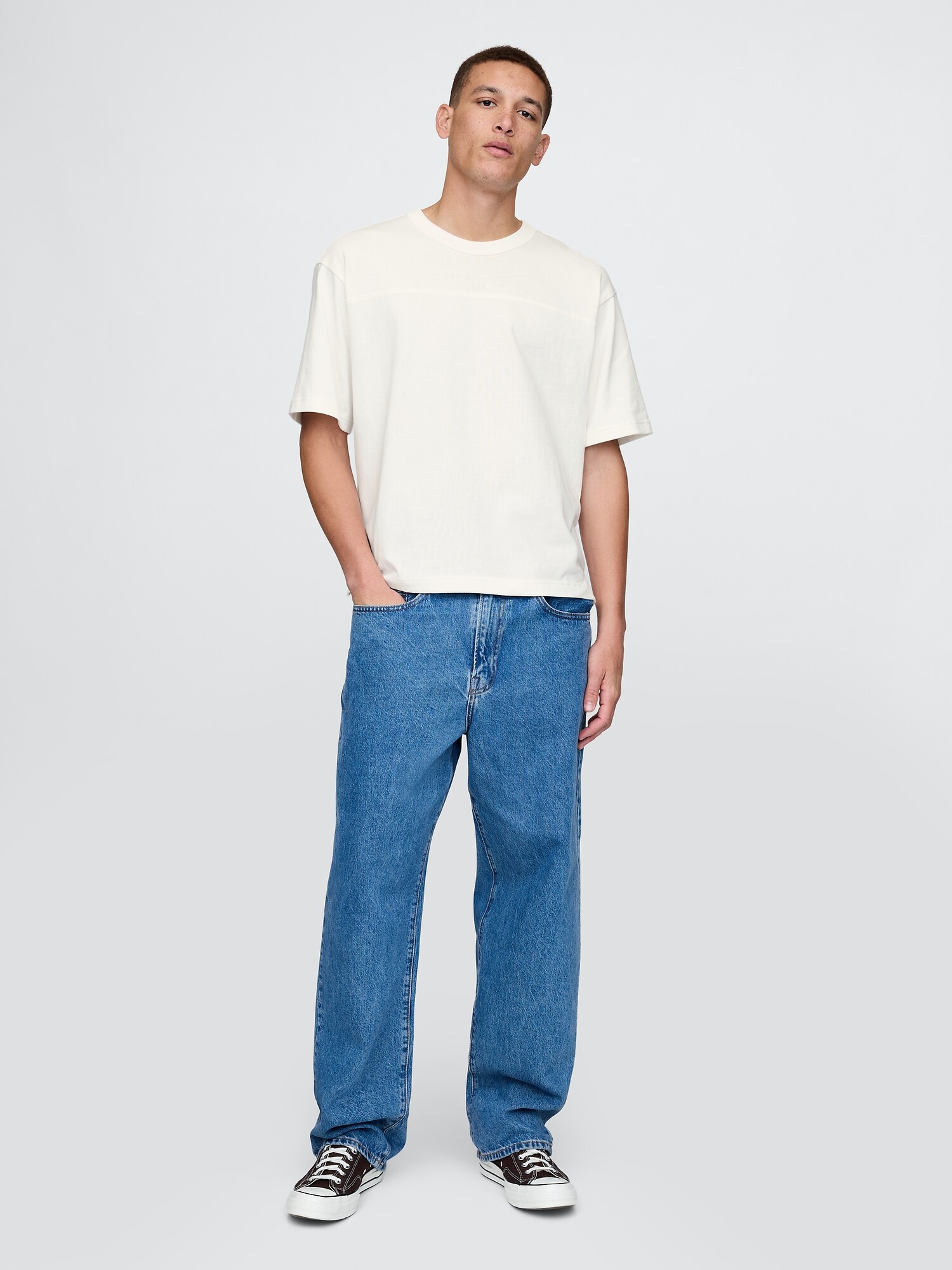オーバーサイズ ATHLETICロゴ Tシャツ-1