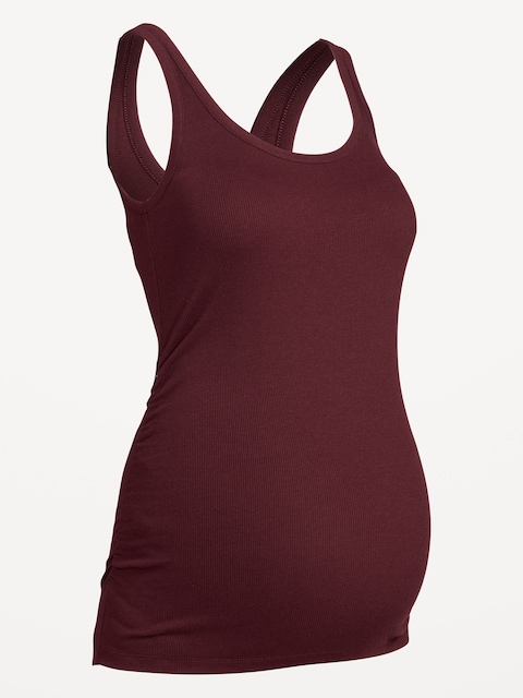 Maternity Scoop-Neck Ribbed Tank Top