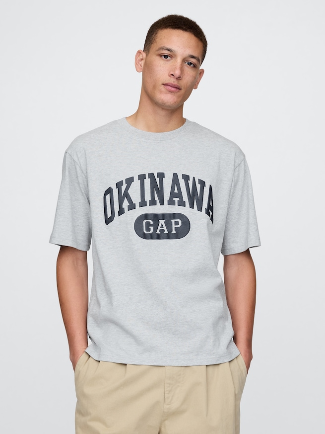 OKINAWA GAPロゴTシャツ-0