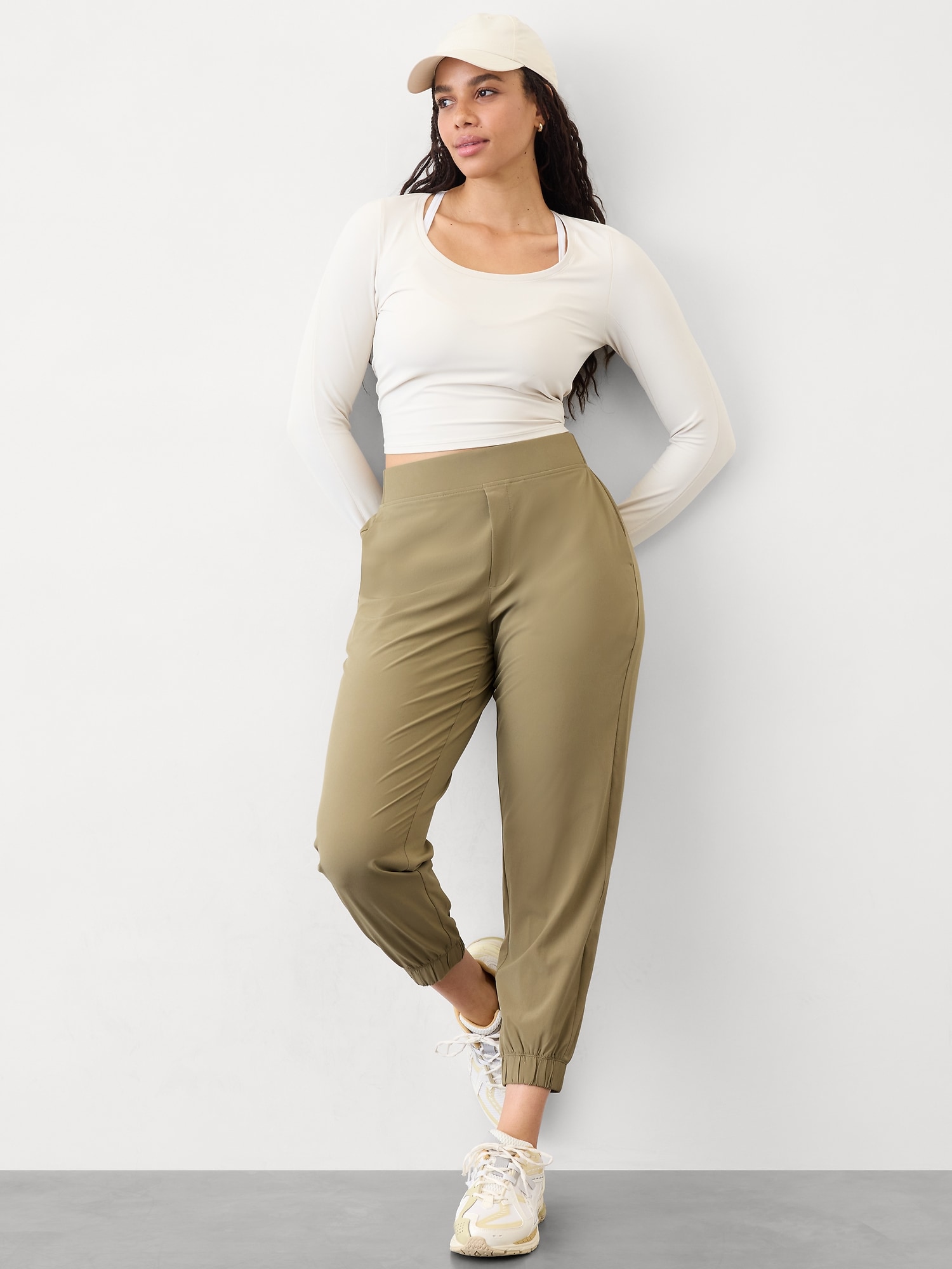 olive green dress pants women's FARES Pressed Crease Wide Leg Pants Olive Green
