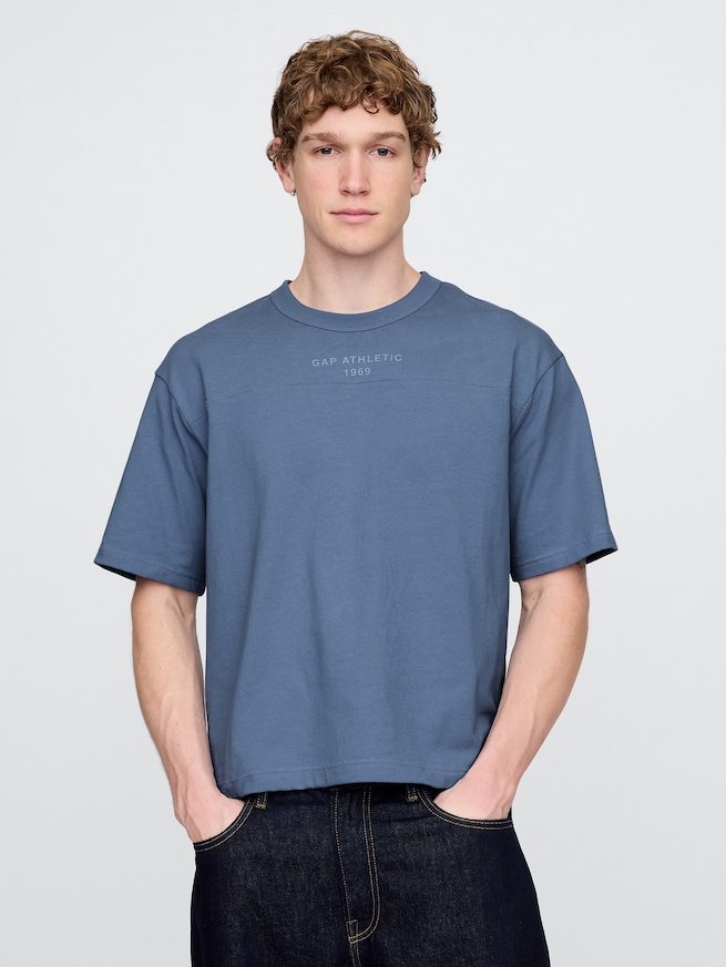 オーバーサイズ ATHLETICロゴ Tシャツ-0