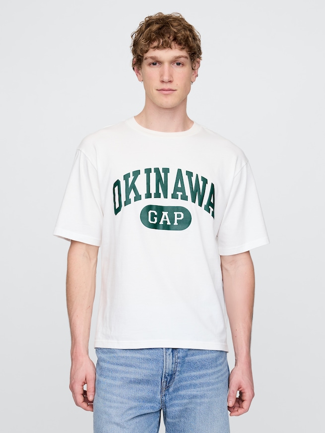 OKINAWA GAPロゴTシャツ-0