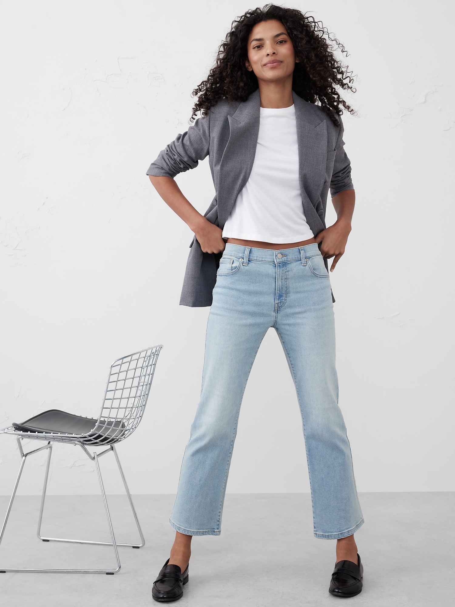 Kick Flare High-Rise Cropped Jean