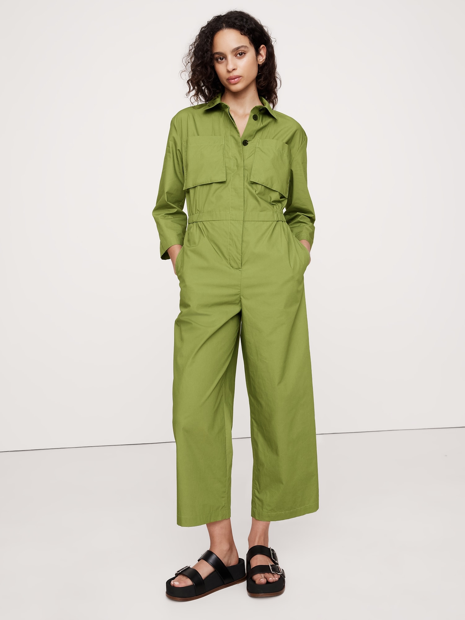 Cotton Poplin Boiler Suit