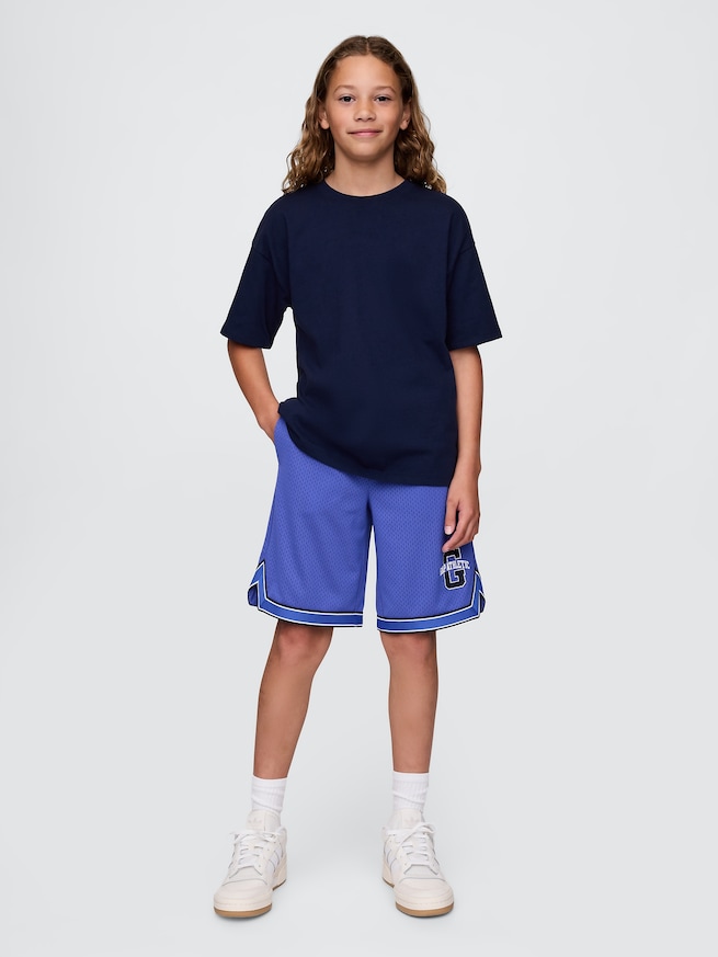 GapFit 8.5インチ メッシュ プルオン ショートパンツ (キッズ)-0
