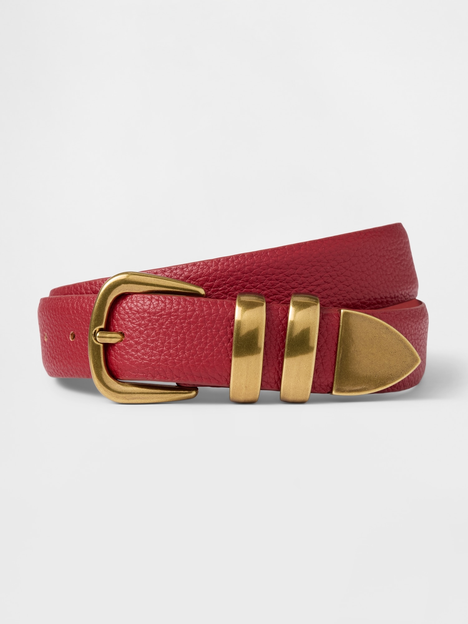 Pebbled Leather Belt