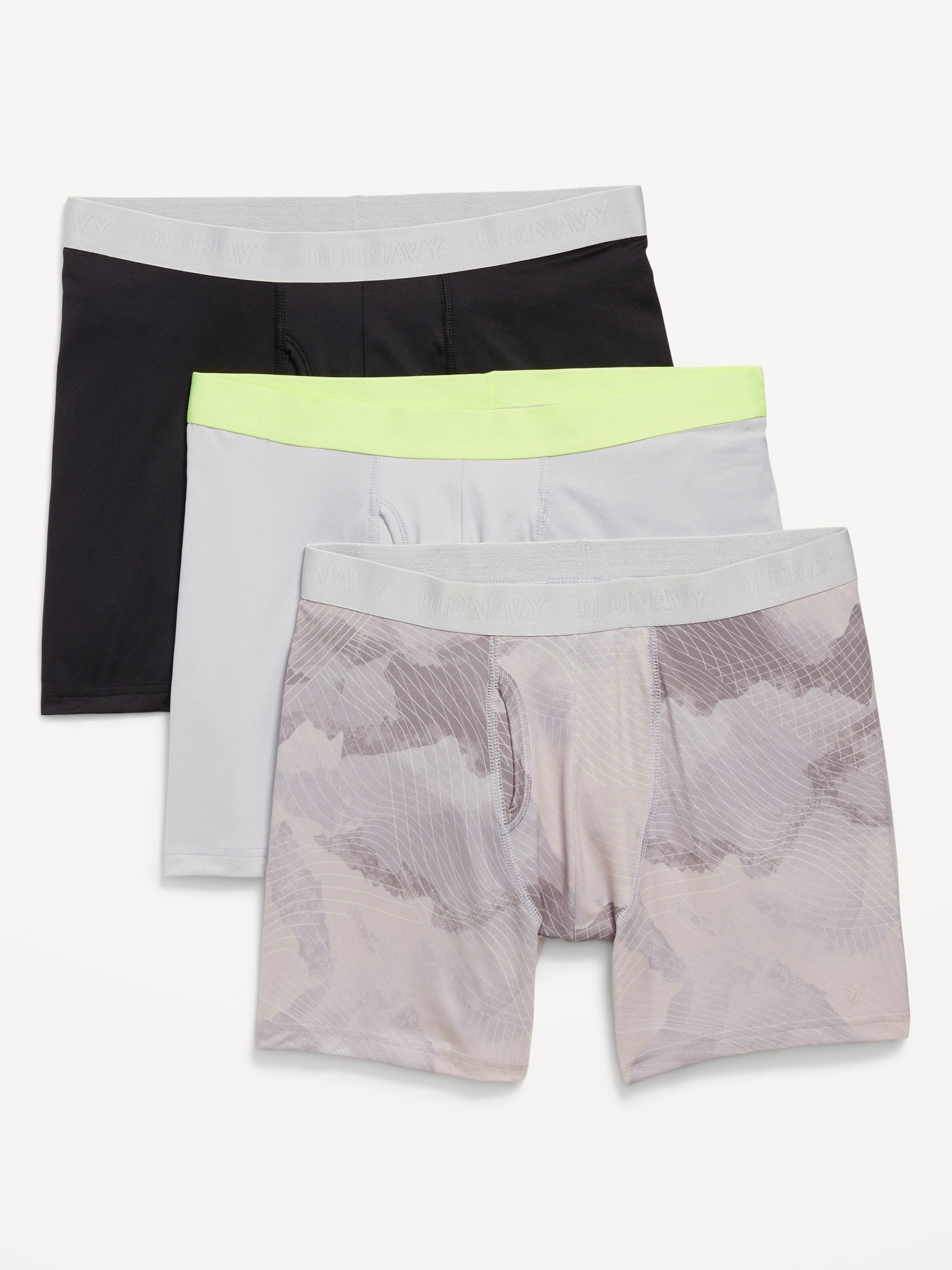 Go-Dry Cool Performance Boxer-Brief Underwear 3-Pack -- 5-inch inseam