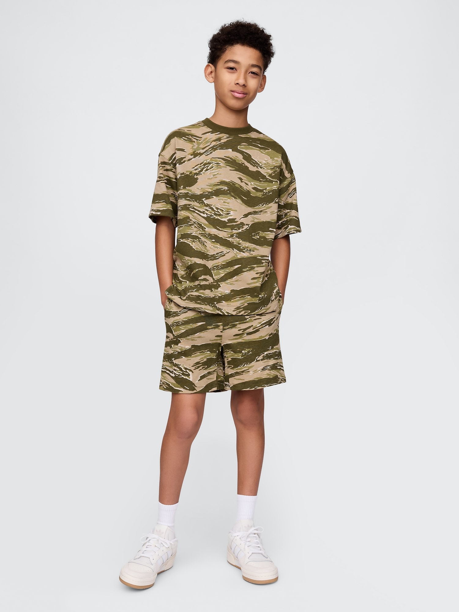 Gap 5インチ ウォッシュ加工 イージーショートパンツ (キッズ) Gap 5インチ ウォッシュ加工 イージーショートパンツ (キッズ)