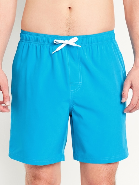 Solid Swim Trunks -- 7-inch inseam