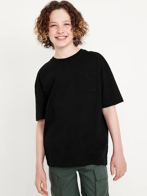 T-SHIRT SURDIMENSIONNÉ À MANCHES COURTES ET À POCHE POUR GARÇON