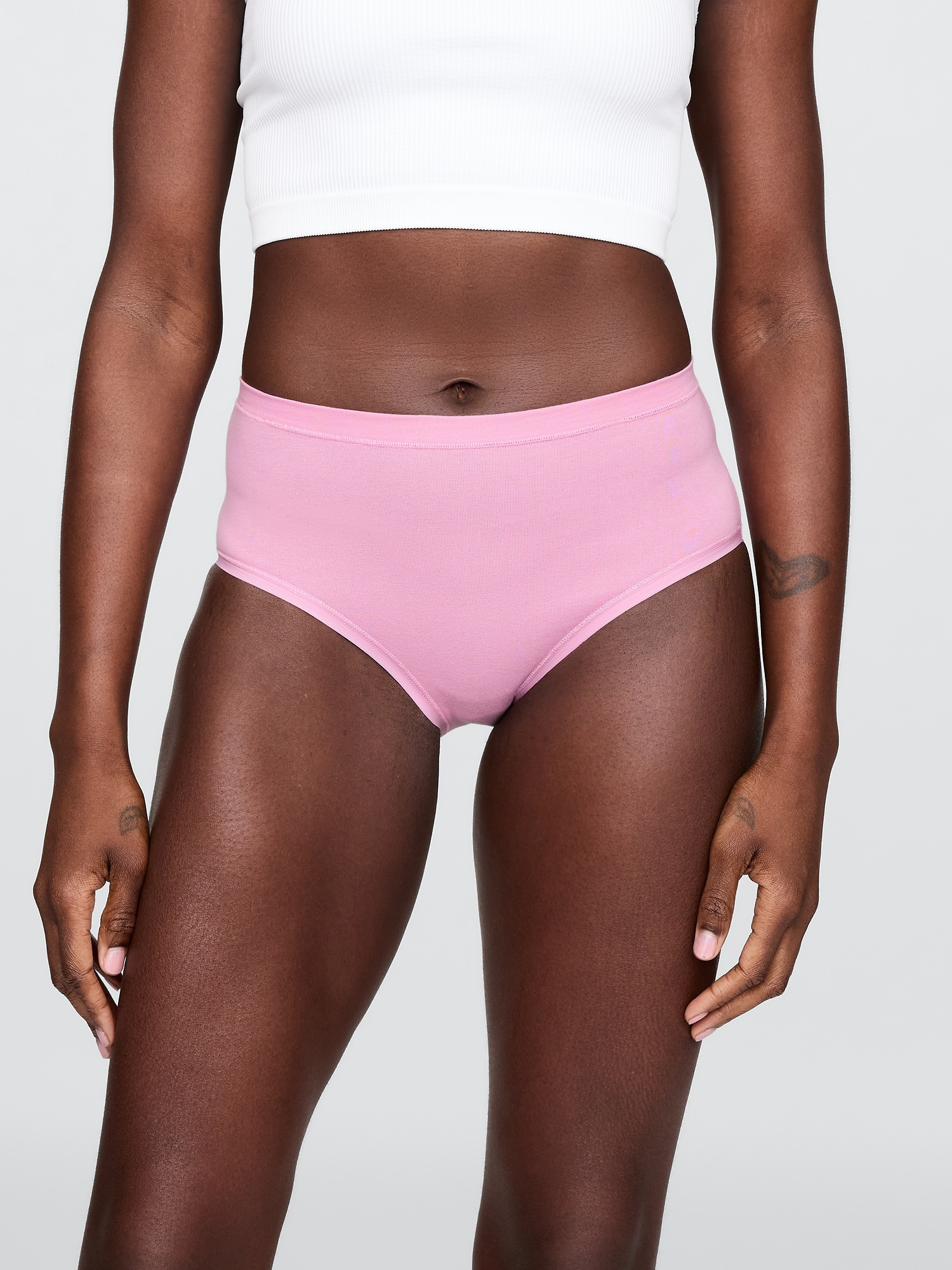 Organic Stretch Cotton High Rise Bikini