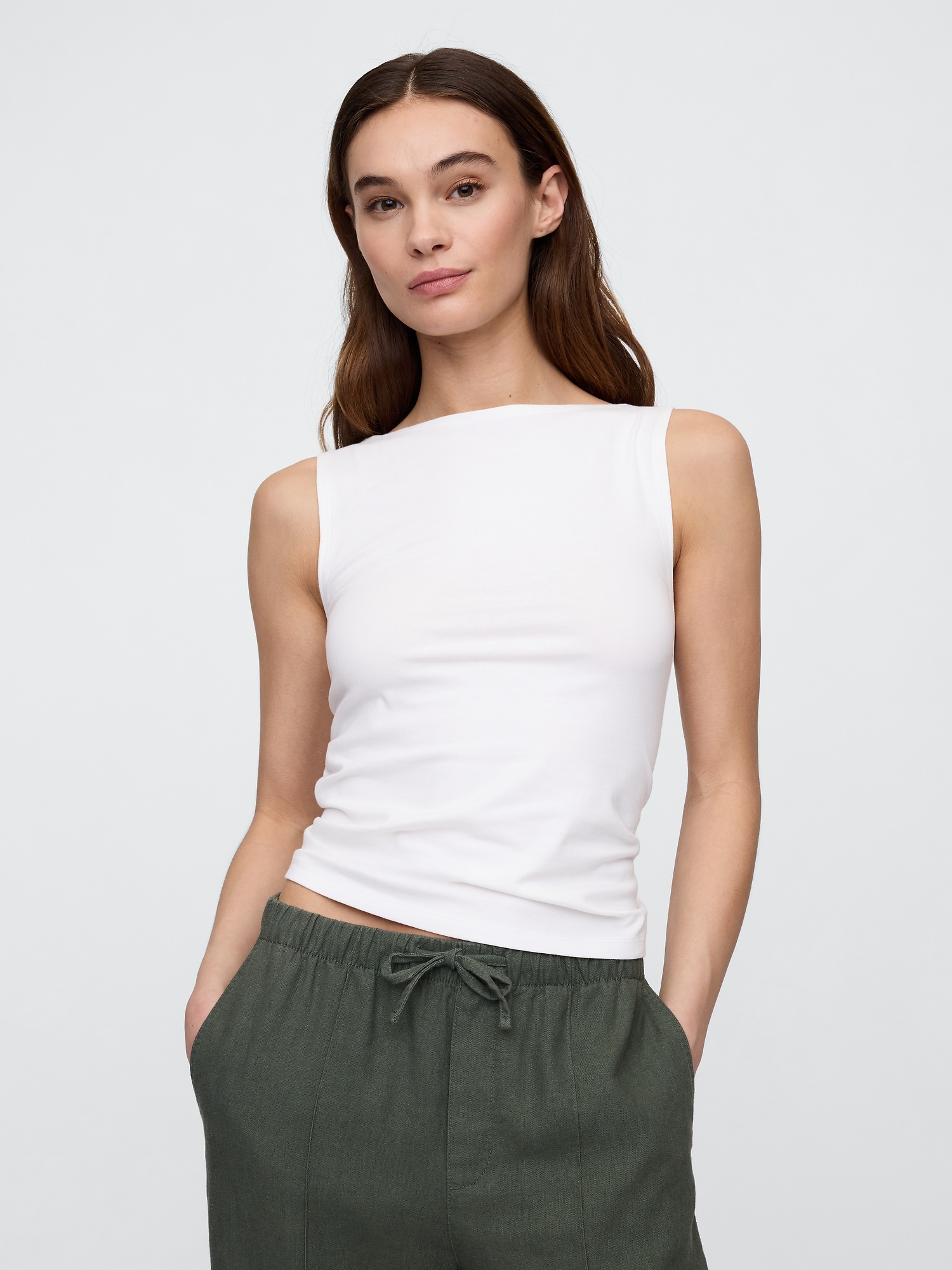 Boatneck Tank Top