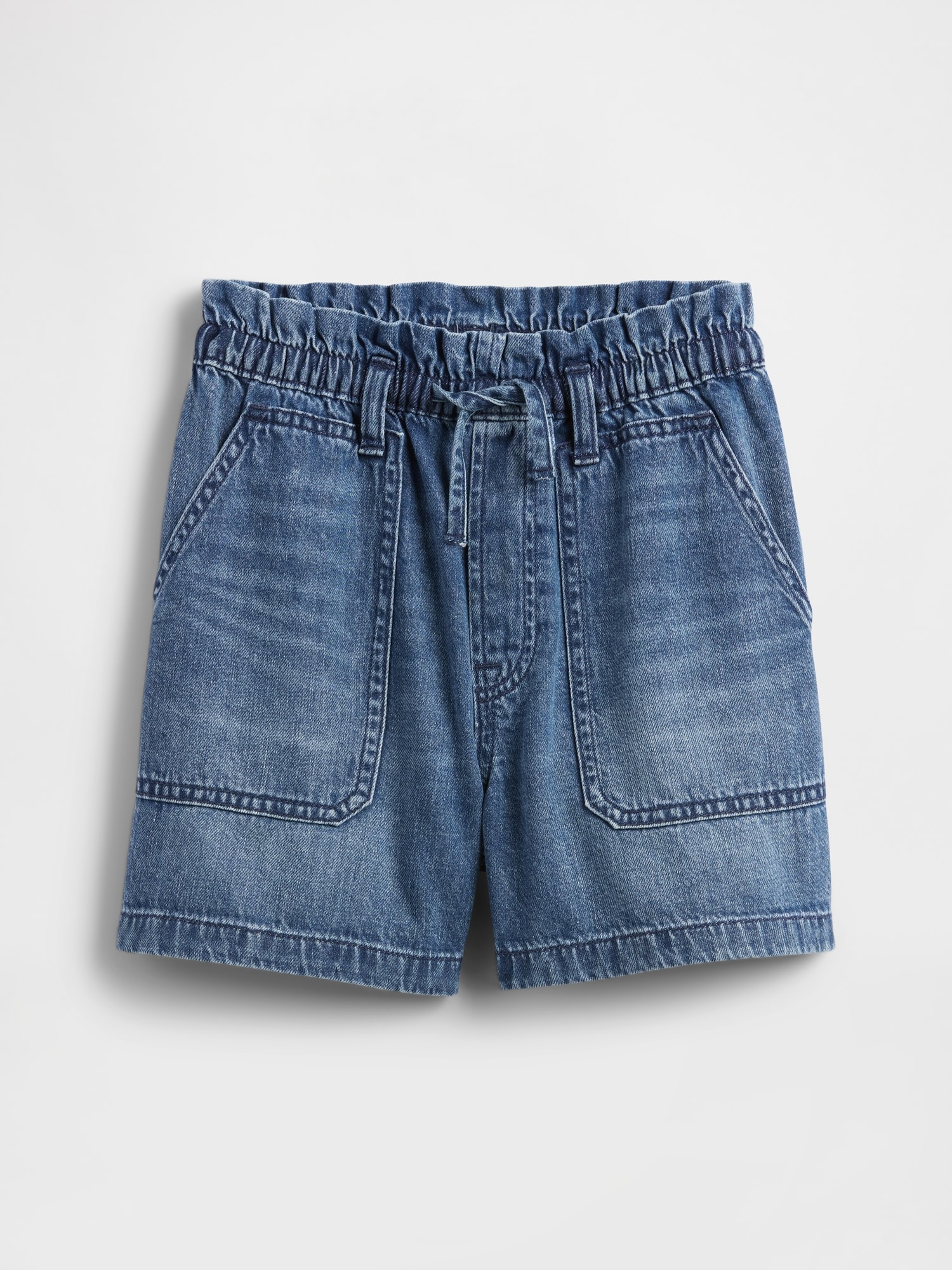 Kids High Rise Relaxed Pull-On Utility Shorts