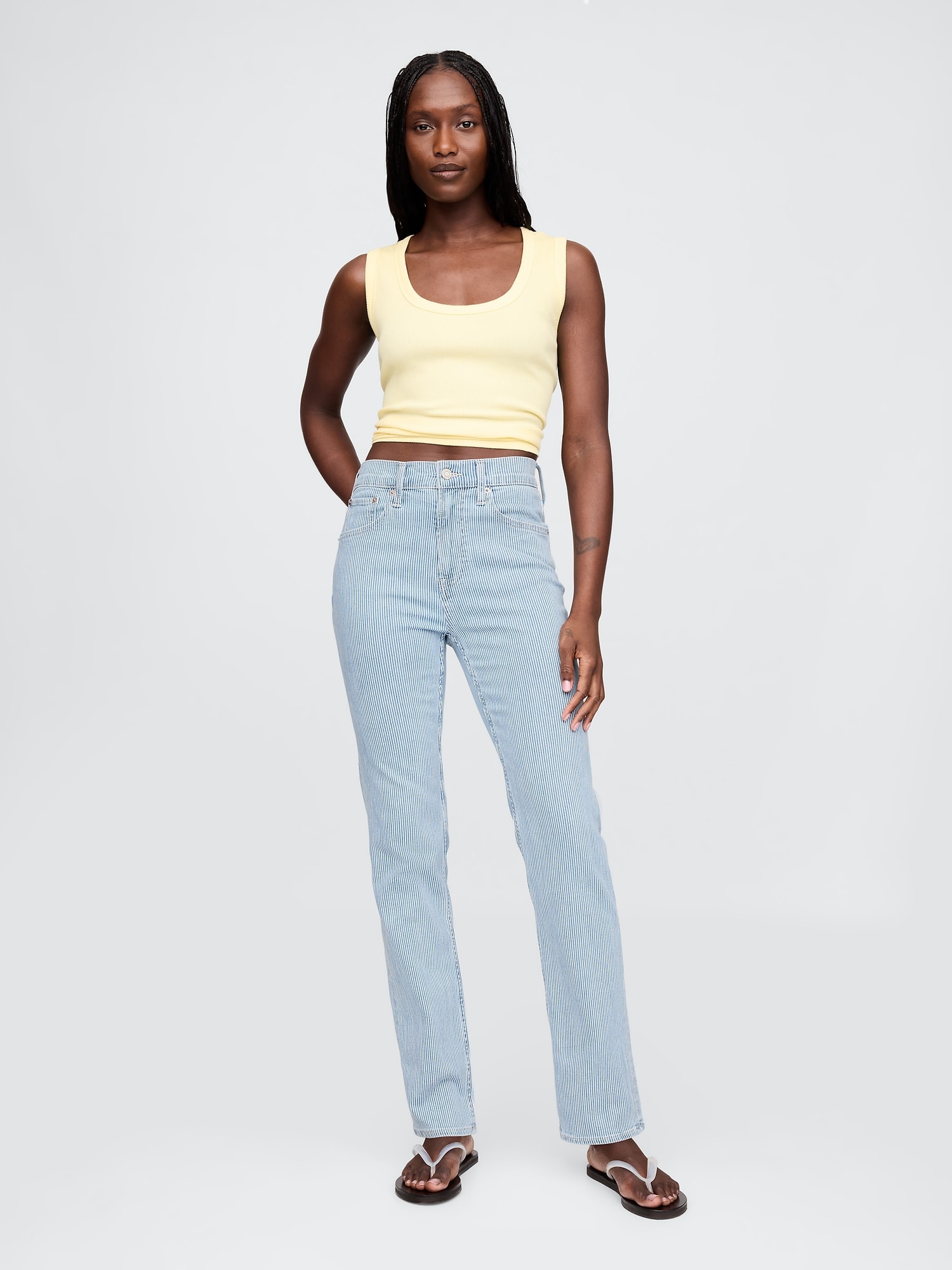 High Rise '90s Slim Straight Jeans
