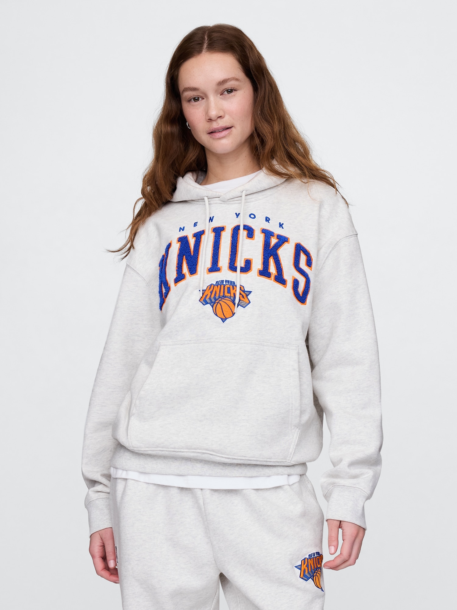 NBA ニューヨーク ニックス ロゴ ヘビーウェイトパーカー