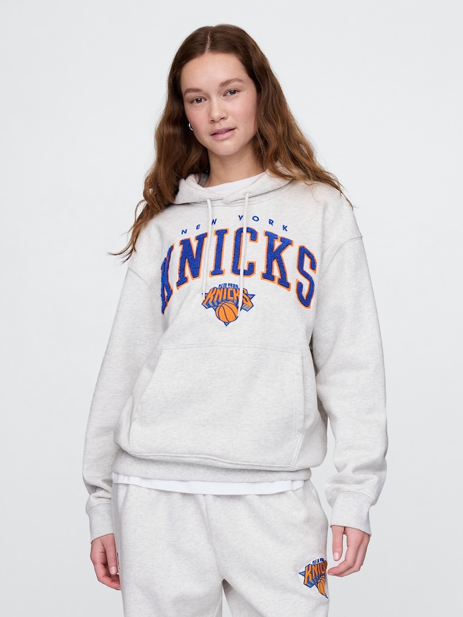 NBA ニューヨーク ニックス ロゴ ヘビーウェイトパーカー