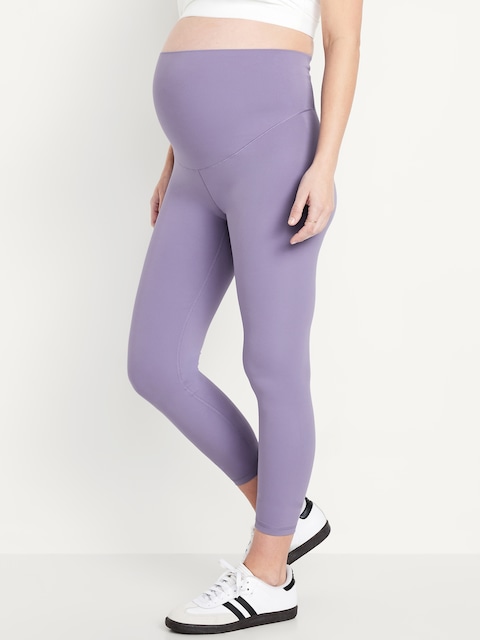 LEGGING STUDIOSMOOTH LONGUEUR 7/8 À PANNEAU COUVRANT DE MATERNITÉ