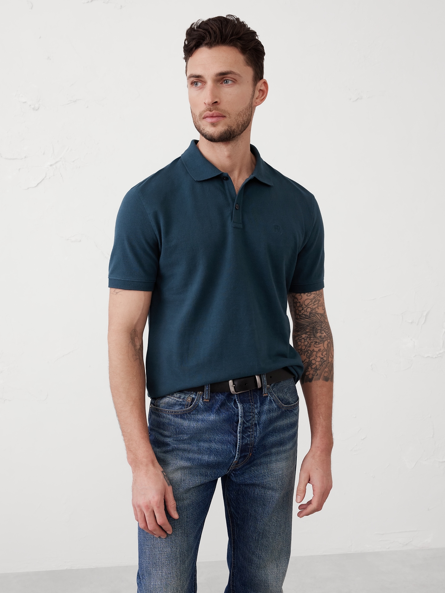 Slim-Fit Pique Polo