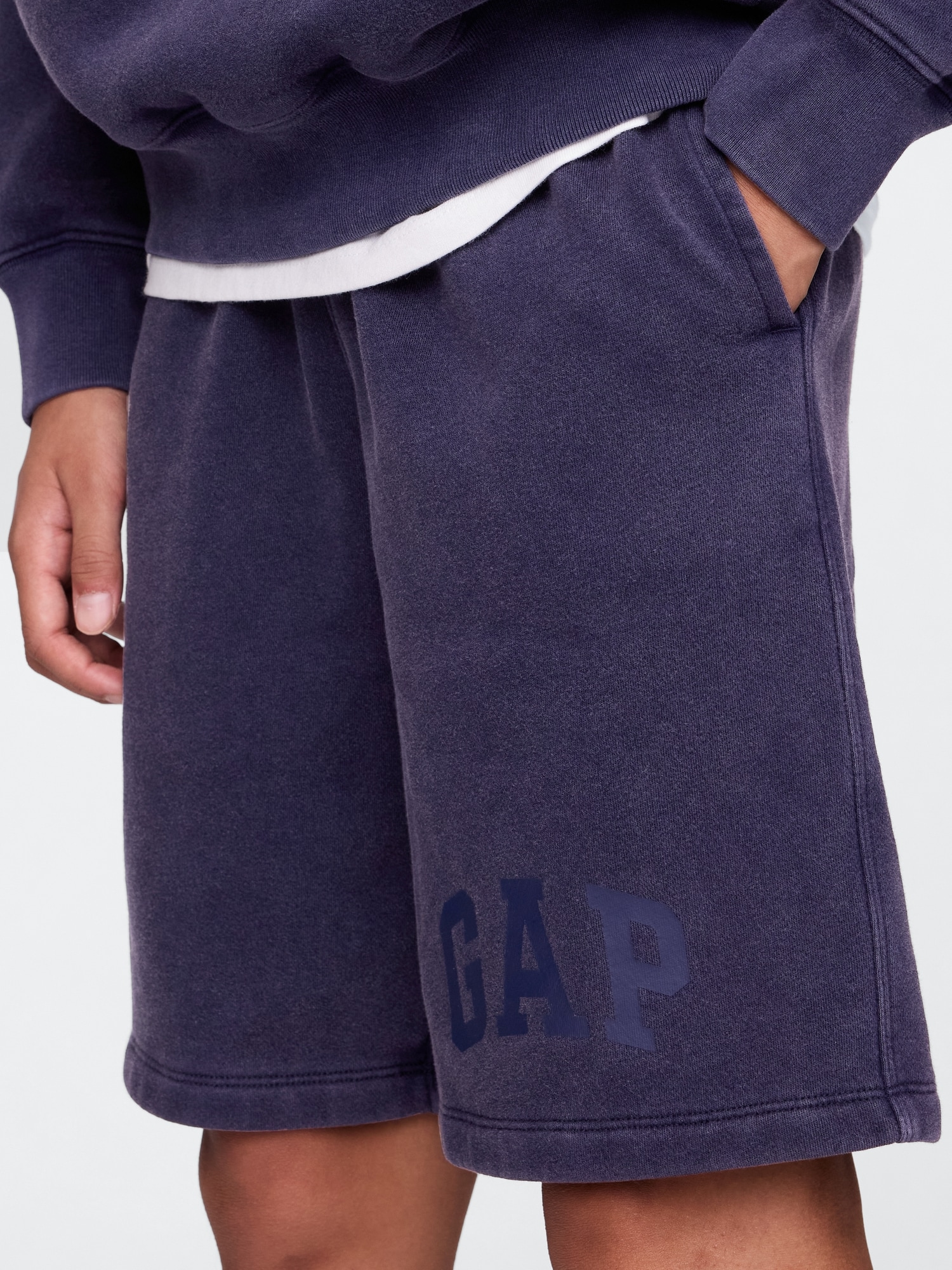 ヴィンテージソフト GAPロゴ スウェットショートパンツ (キッズ)-4