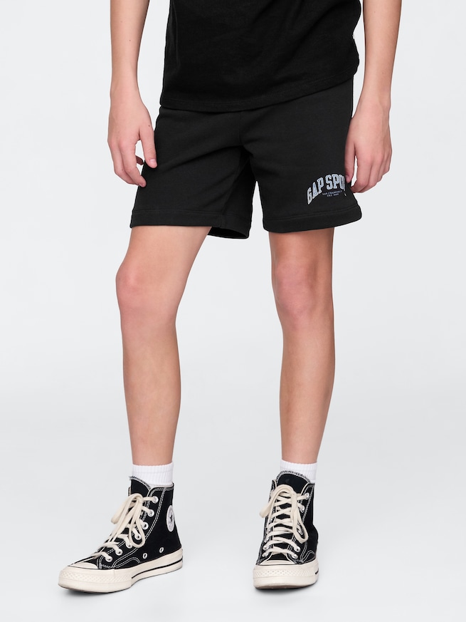 リラックス GAPロゴ グラフィック プルオンショートパンツ (キッズ)-0