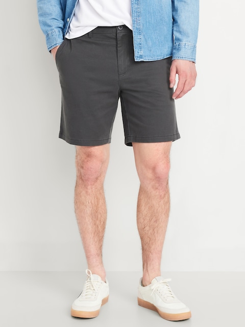 Slim Built-In Flex Rotation Chino Shorts -- 8-inch inseam