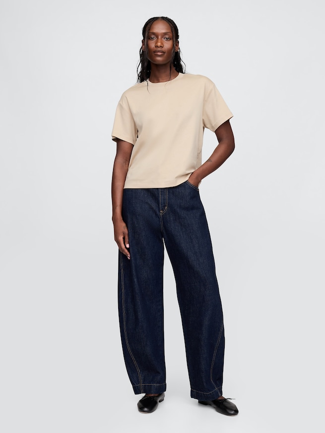 スーピマ® コットン リラックスTシャツ-1