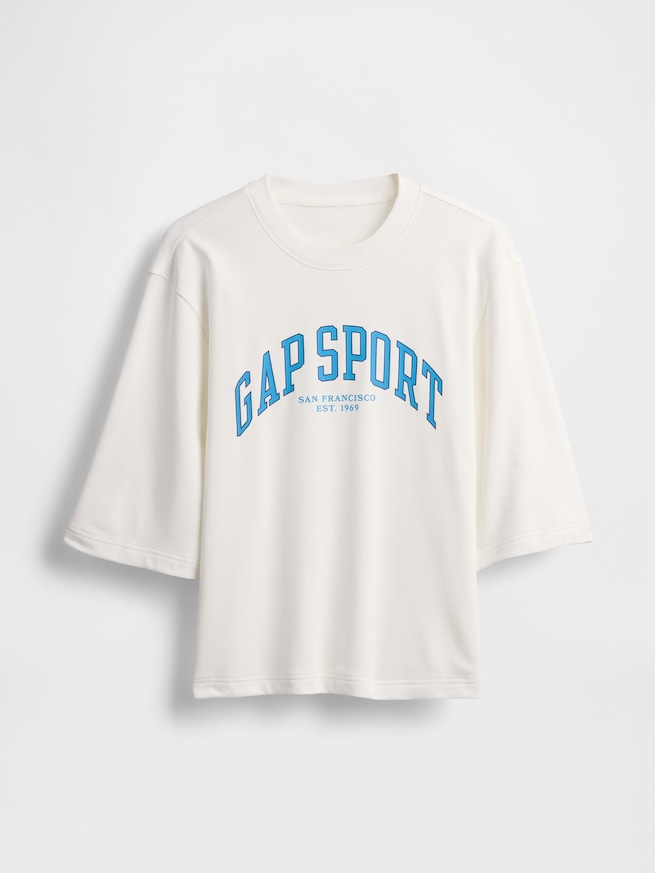 オーバーサイズ GAPグラフィック フレンチテリー クルーネックスウェット-4