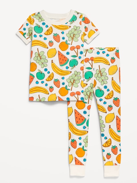 Printed Snug-Fit Pajama Set for Toddler & Baby