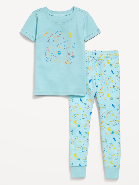Snug-Fit Graphic Pajama Set for Toddler & Baby