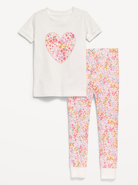 Snug-Fit Graphic Pajama Set for Toddler & Baby