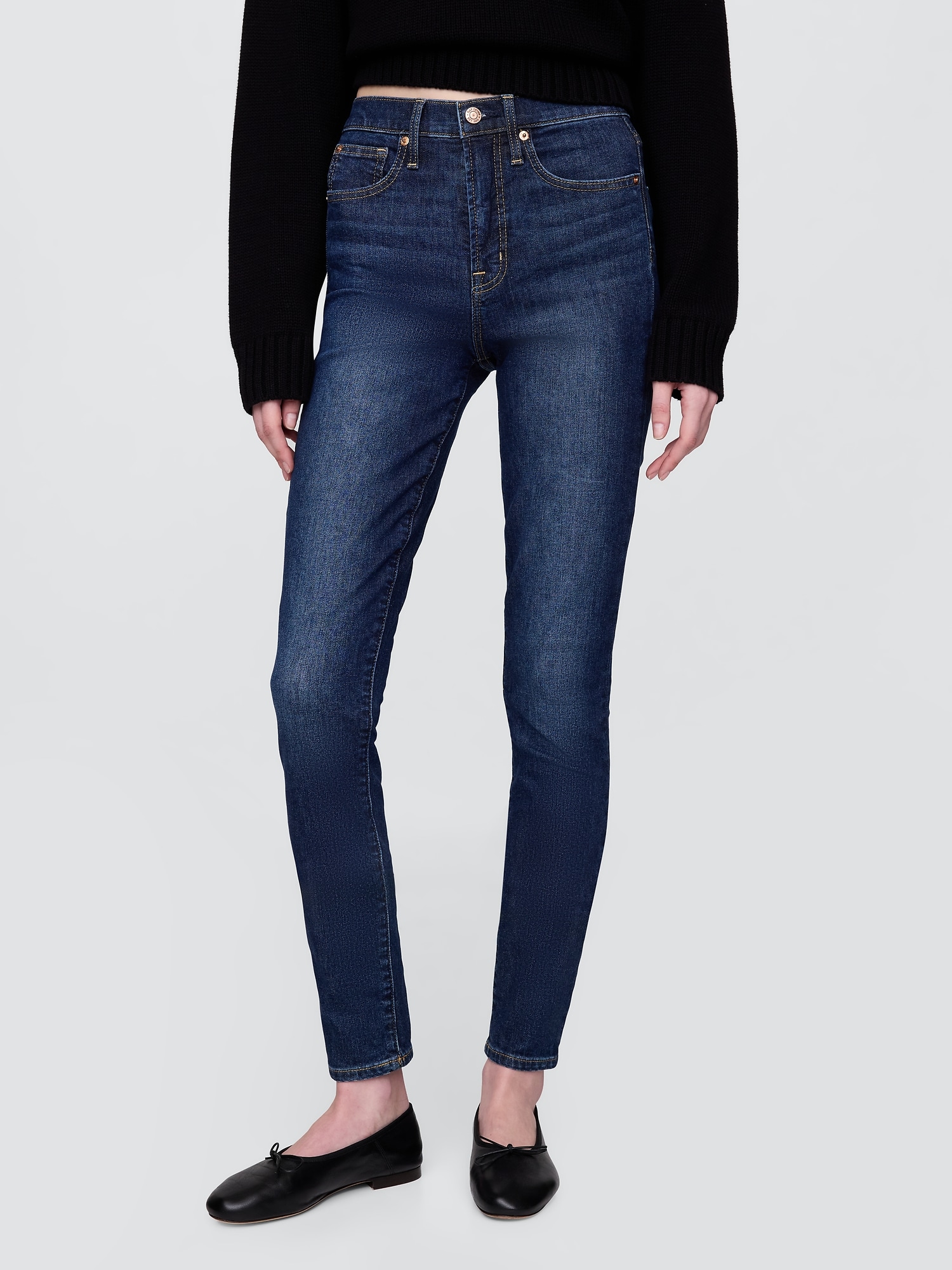 High Rise True Skinny Jeans