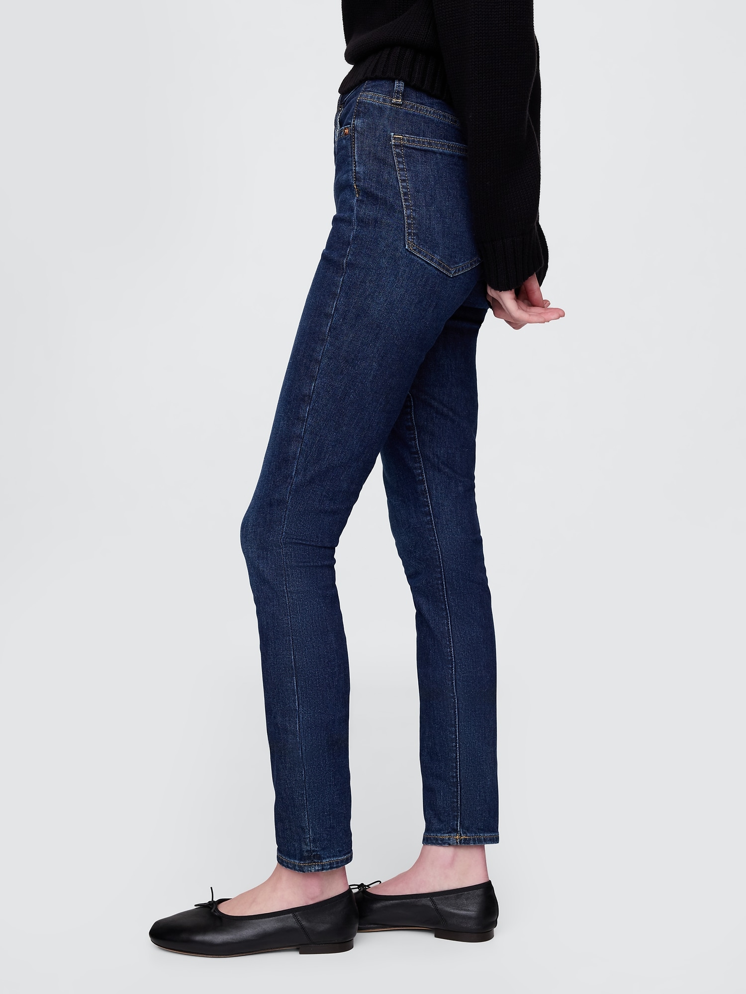 High Rise True Skinny Jeans