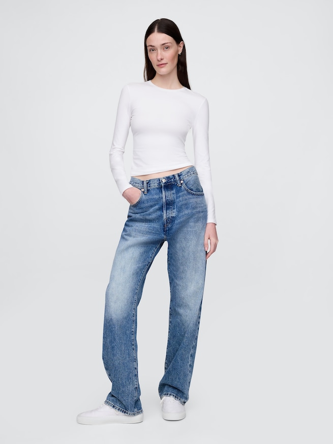 クロースニット ジャージーTシャツ-1