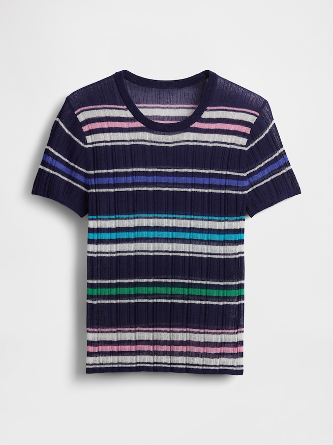 シアーリブニットTシャツ-4