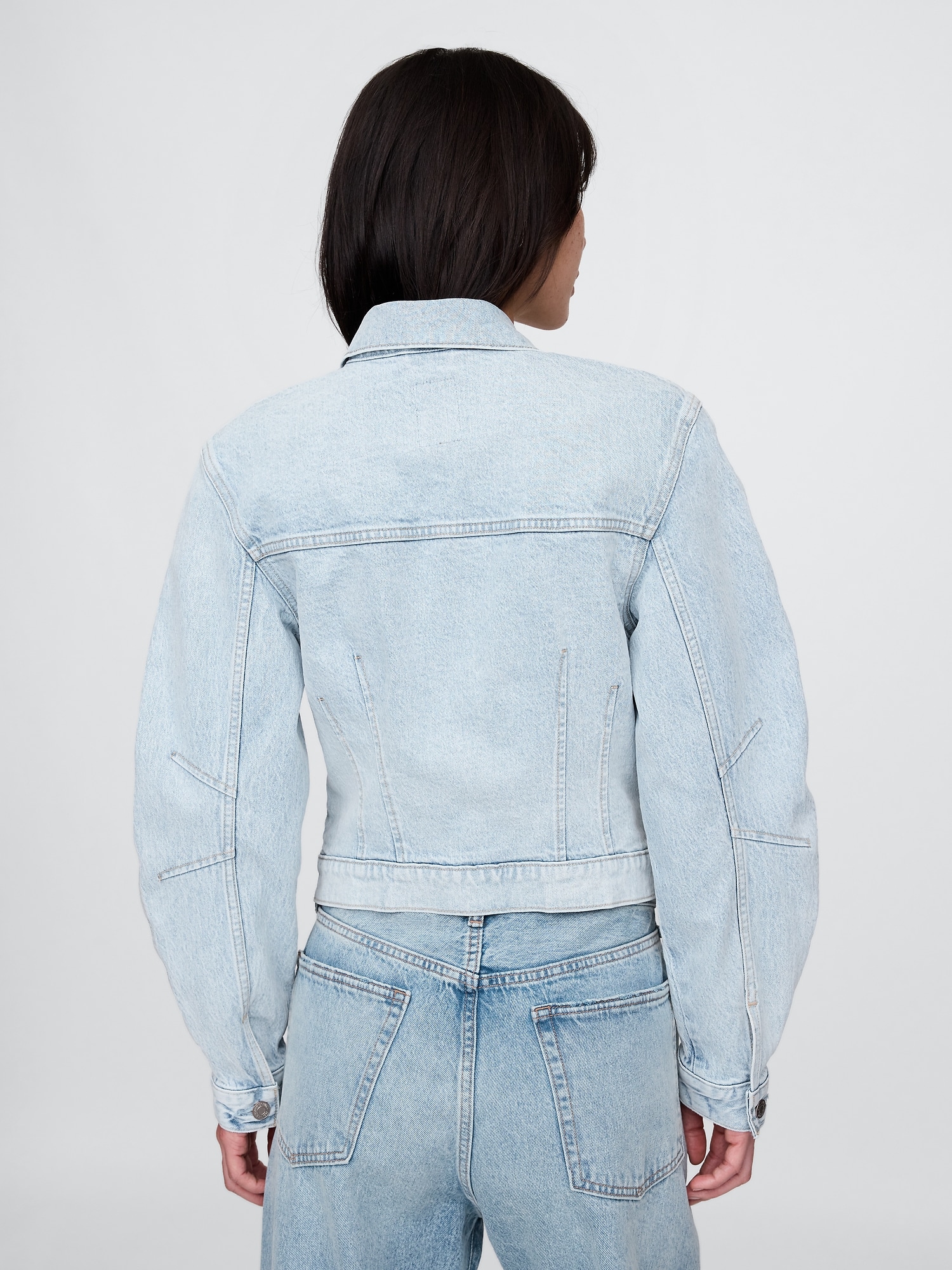 Barrel-Sleeve Icon Denim Jacket