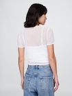 メッシュ クロップドTシャツ-3