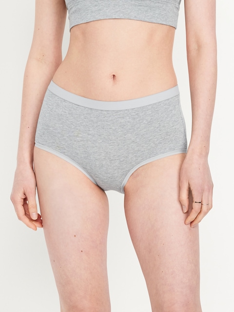 High-Waisted Everyday Brief Cotton Underwear