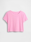 オーガニックコットン ヴィンテージソフト クロップドTシャツ-3