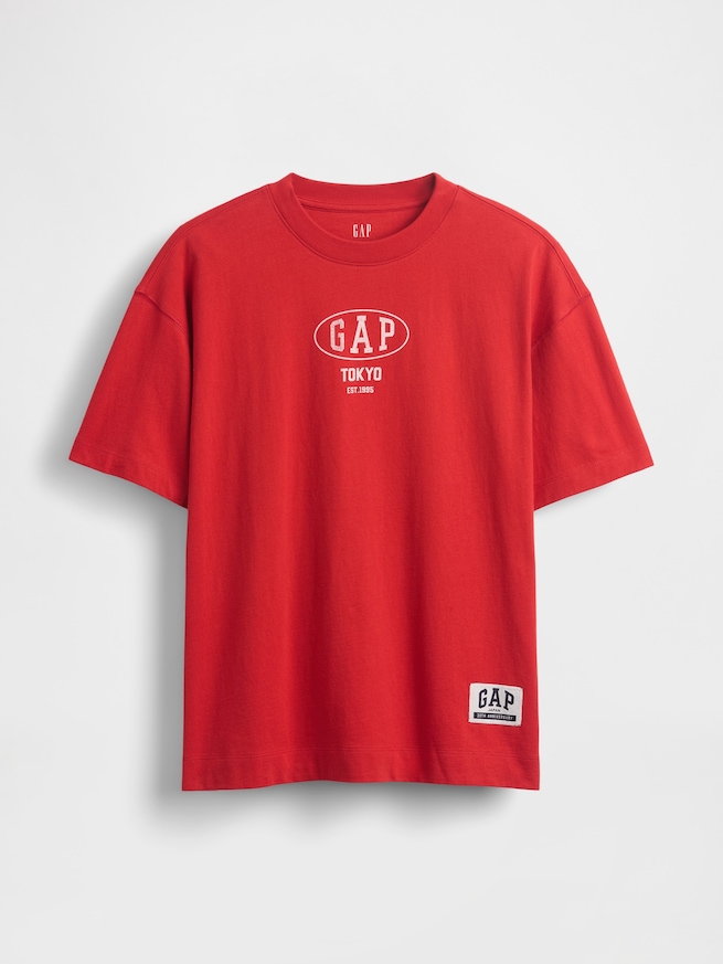 30th アニバーサリー オーバーサイズ GAPロゴTシャツ-4