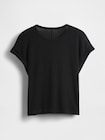 リネンブレンド ロールカフ Tシャツ-3