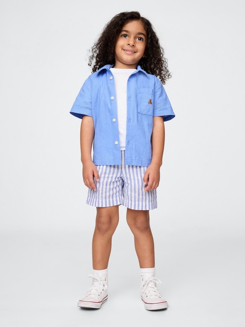 コットンリネン カバナ上下セット (幼児・ベビー)