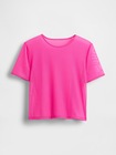 メッシュ クロップドTシャツ-4